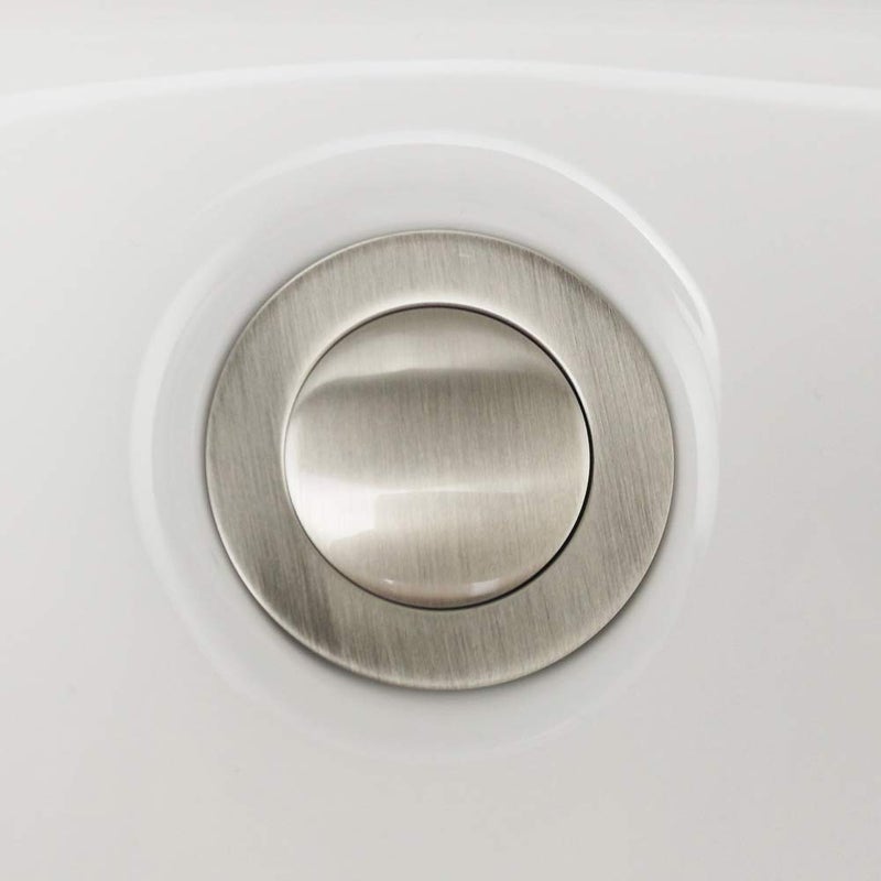 Purelux Pop up Drain Stopper for Bathroom Faucet Vanity or Vessel Sink Bathroom Drain Assembly No Overflow, Brushed Nickel - Image 5